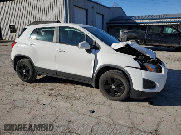 2016 Chevrolet Trax LS with VIN 3GNCJNSB4GL255454, listed as a Copart auction lot 83700934 with 67,092 mi miles and Salvage Title. Bid and sale history available at carsss.com. Image 4.