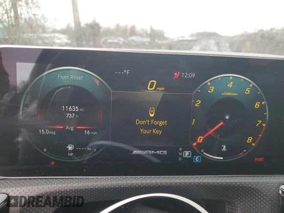 2020 Mercedes-Benz CLA 45 AMG with VIN W1K5J5DB7LN126395, listed as a Copart auction lot 40579654 with 11,635 mi miles and . Bid and sale history available at DreamBid. Image 9.