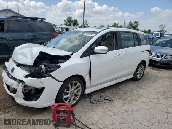 2015 Mazda Mazda5 Grand Touring with VIN JM1CW2DL0F0188152, listed as a Copart auction lot 54761414 with 0 mi miles and Salvage Title. Bid and sale history available at carsss.com. Image 1.