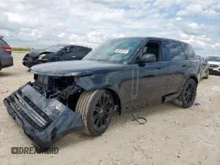 2025 Land Rover Range Rover with VIN SALK19E99SA281769, listed as a Copart auction lot 58153415 with 1,449 mi miles and Salvage title. Bid and sale history available at DreamBid. Image 1.
