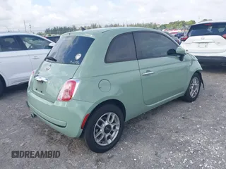 2013 FIAT 500 Pop with VIN 3C3CFFAR9DT743541, listed as a IAAI auction lot 41977160 with 141,393 mi miles. Bid and sale history available at carsss.com. Image 4.