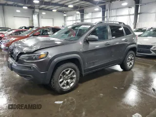 2020 Jeep Cherokee Trailhawk with VIN 1C4PJMBX9LD582951, listed as a Copart auction lot 60152935 with 61,448 mi miles and Salvage title. Bid and sale history available at DreamBid. Image 1.