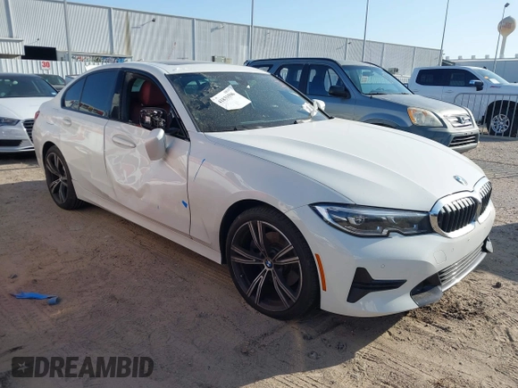 2022 BMW 3 Series 330i z VIN 3MW5R1J01N8C72194, wystawiony jako IAAI lot #41833596 z przebiegiem 24 296 mil mil oraz . Historia ofert i sprzedaży dostępna na DreamBid. Obrazek 1.
