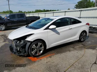 2013 Hyundai Elantra Coupe GS with VIN KMHDH6AE5DU022805, listed as a Copart auction lot 52620345 with 190,607 mi miles and Salvage Title. Bid and sale history available at carsss.com. Image 1.