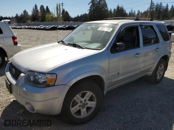 2006 Ford Escape Hybrid with VIN 1FMYU96H06KA69739, listed as a Copart auction lot 53856245 with 121,454 mi miles and Salvage title. Bid and sale history available at DreamBid. Image 1.