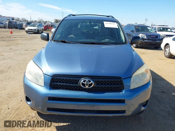 2007 Toyota RAV4 with VIN JTMZD33V375051123, listed as a IAAI auction lot 41708213 with 217,412 mi miles. Bid and sale history available at carsss.com. Image 6.