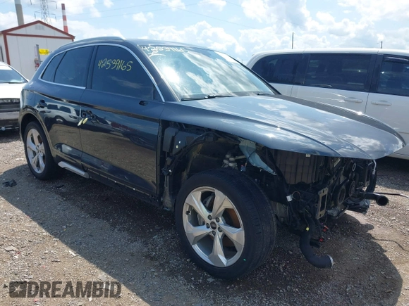 2021 Audi Q5 Premium Plus with VIN WA1BAAFY4M2062482, listed as a IAAI auction lot 42539165 with 40,312 mi miles and . Bid and sale history available at DreamBid. Image 6.