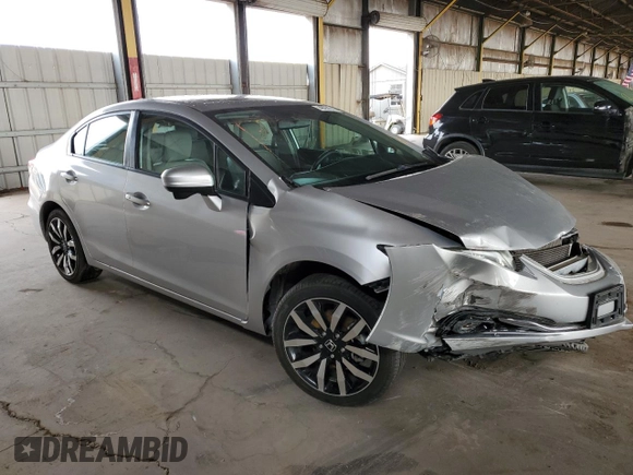 2014 Honda Civic Sedan EX-L with VIN 19XFB2F96EE256955, listed as a Copart auction lot 49251715 with 27,836 mi miles and Salvage Title. Bid and sale history available at carsss.com. Image 4.