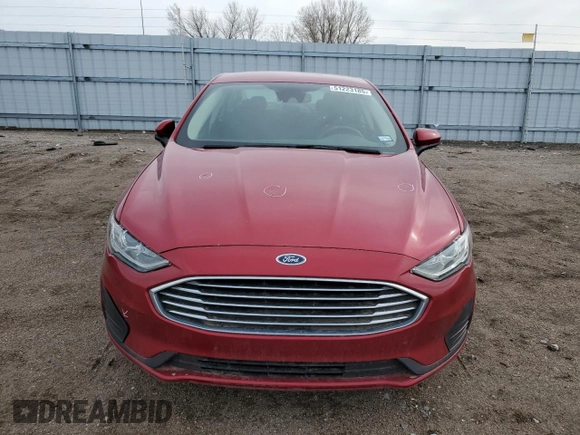 2020 Ford Fusion SE with VIN 3FA6P0HD7LR188068, listed as a Copart auction lot 51223185 with 30,321 mi miles and Salvage Title. Bid and sale history available at carsss.com. Image 5.
