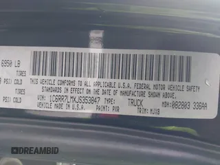 2018 Ram 1500 Big Horn with VIN 1C6RR7LMXJS353847, listed as a IAAI auction lot 41149058 with 78,954 mi miles. Bid and sale history available at carsss.com. Image 9.