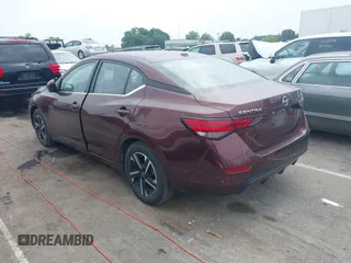 2024 Nissan Sentra SV with VIN 3N1AB8CV3RY221229, listed as a IAAI auction lot 42666353 with 43,574 mi miles and . Bid and sale history available at DreamBid. Image 3.