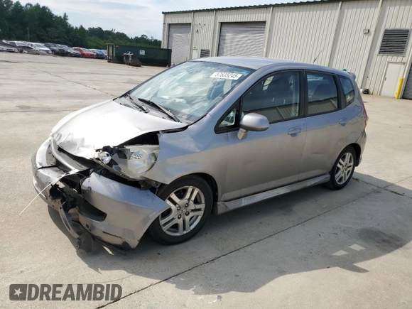 2007 Honda Fit Sport z VIN JHMGD38657S035465, wystawiony jako Copart lot #57635245 z przebiegiem 184 627 mil mil oraz Szkoda całkowita • Salvage title. Historia ofert i sprzedaży dostępna na DreamBid. Obrazek 1.