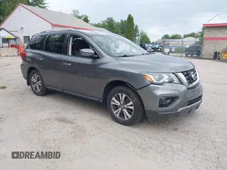 2018 Nissan Pathfinder SV with VIN 5N1DR2MM1JC678414, listed as a IAAI auction lot 42591466 with 90,155 mi miles and . Bid and sale history available at DreamBid. Image 1.