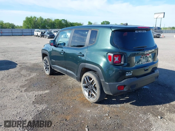 2021 Jeep Renegade Upland with VIN ZACNJDAB6MPM42885, listed as a IAAI auction lot 42013505 with 32,612 mi miles and . Bid and sale history available at DreamBid. Image 3.