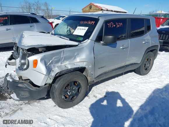 2016 Jeep Renegade Sport with VIN ZACCJBAT8GPC79331, listed as a IAAI auction lot 41363699 with 174,603 mi miles. Bid and sale history available at carsss.com. Image 17.