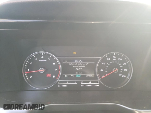 2021 Kia Sorento S with VIN 5XYRL4LCXMG007095, listed as a Copart auction lot 74550024 with 38,490 mi miles and Clean Title. Bid and sale history available at DreamBid. Image 9.