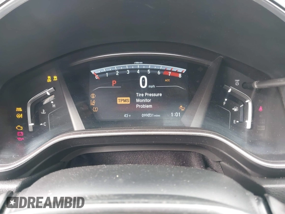2017 Honda CR-V EX-L with VIN 2HKRW2H8XHH626231, listed as a IAAI auction lot 41979671 with 99,031 mi miles. Bid and sale history available at carsss.com. Image 7.
