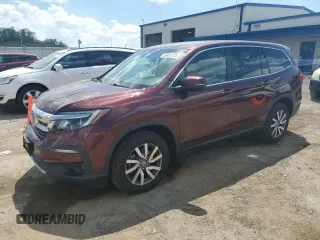2021 Honda Pilot EX-L z VIN 5FNYF6H52MB088299, wystawiony jako Copart lot #56935735 z przebiegiem 46 306 mil mil oraz Szkoda całkowita • Salvage title. Historia ofert i sprzedaży dostępna na DreamBid. Obrazek 1.