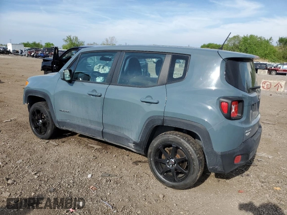 2018 Jeep Renegade Sport with VIN ZACCJBAB5JPH76349, listed as a Copart auction lot 56583145 with 101,857 mi miles and Salvage title. Bid and sale history available at DreamBid. Image 2.