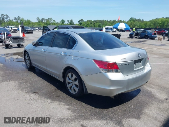 2010 Honda Accord Sdn EX-L with VIN 1HGCP3F83AA023759, listed as a IAAI auction lot 42068742 with 125,305 mi miles. Bid and sale history available at carsss.com. Image 3.