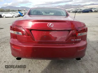 2011 Lexus IS 350 C with VIN JTHFE2C29B2505657, listed as a Copart auction lot 82637394 with 62,145 mi miles and Salvage title. Bid and sale history available at DreamBid. Image 6.