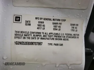 2002 Pontiac Grand Am SE1 with VIN 1G2NF52E92C309398, listed as a Copart auction lot 87854945 with 57,468 mi miles and Salvage Title. Bid and sale history available at carsss.com. Image 13.