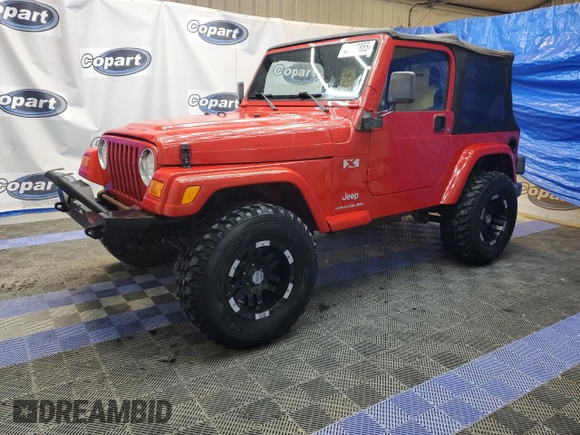 2003 Jeep Wrangler X with VIN 1J4FA39S93P307797, listed as a Copart auction lot 45927855 with 59,914 mi miles and Clean Title. Bid and sale history available at carsss.com. Image 1.