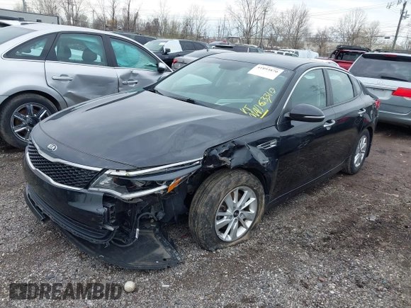 2016 Kia Optima LX with VIN 5XXGT4L37GG023237, listed as a IAAI auction lot 41893870 with 63,310 mi miles. Bid and sale history available at carsss.com. Image 18.