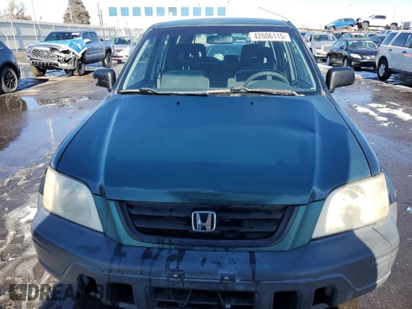 2001 Honda CR-V LX with VIN JHLRD18471S007674, listed as a Copart auction lot 42606115 with 196,485 mi miles and Salvage Title. Bid and sale history available at carsss.com. Image 5.