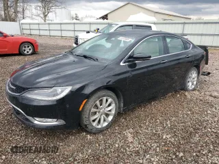 2015 Chrysler 200 C with VIN 1C3CCCEGXFN589313, listed as a Copart auction lot 51570985 with 114,498 mi miles and Salvage Title. Bid and sale history available at carsss.com. Image 1.