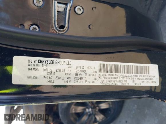 2012 Jeep Patriot Limited with VIN 1C4NJRCB4CD553624, listed as a IAAI auction lot 41729225 with Not Provided miles and . Bid and sale history available at carsss.com. Image 9.