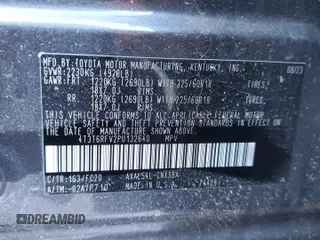 2023 Toyota RAV4 Hybrid SE with VIN 4T3T6RFV2PU132640, listed as a Copart auction lot 41668735 with 19,925 mi miles and Salvage title. Bid and sale history available at DreamBid. Image 14.