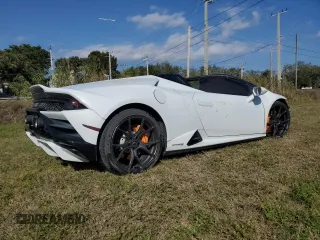 2020 Lamborghini Huracan z VIN ZHWUT5ZF5LLA15314, wystawiony jako Copart lot #58308943 z przebiegiem 11 958 mil mil oraz Szkody całkowita. Historia ofert i sprzedaży dostępna na DreamBid. Obrazek 3.