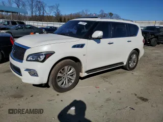 2017 Infiniti QX80 with VIN JN8AZ2NF0H9640689, listed as a Copart auction lot 41793585 with 176,473 mi miles and Salvage Title. Bid and sale history available at carsss.com. Image 1.