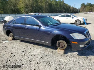 2007 Mercedes-Benz S-Class 5.5L V8 with VIN WDDNG86X77A098815, listed as a Copart auction lot 76038004 with 141,844 mi miles and Salvage Title. Bid and sale history available at carsss.com. Image 4.