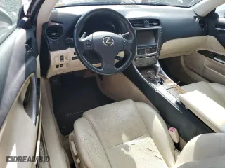 2010 Lexus IS 250C with VIN JTHFF2C23A2508503, listed as a Copart auction lot 75329934 with 0 mi miles and Salvage Title. Bid and sale history available at carsss.com. Image 8.
