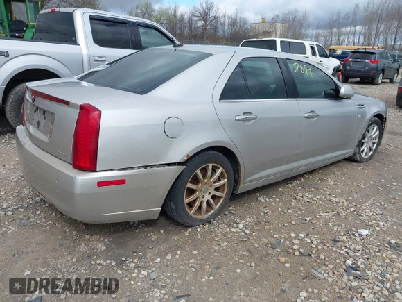 2008 Cadillac STS RWD w/1SB with VIN 1G6DW67V080126989, listed as a IAAI auction lot 42137899 with 123,638 mi miles. Bid and sale history available at carsss.com. Image 4.