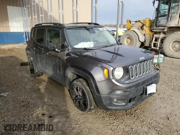 2017 Jeep Renegade Latitude with VIN ZACCJBBB9HPF65132, listed as a Copart auction lot 44997795 with 98,206 mi miles and Clean Title. Bid and sale history available at carsss.com. Image 4.