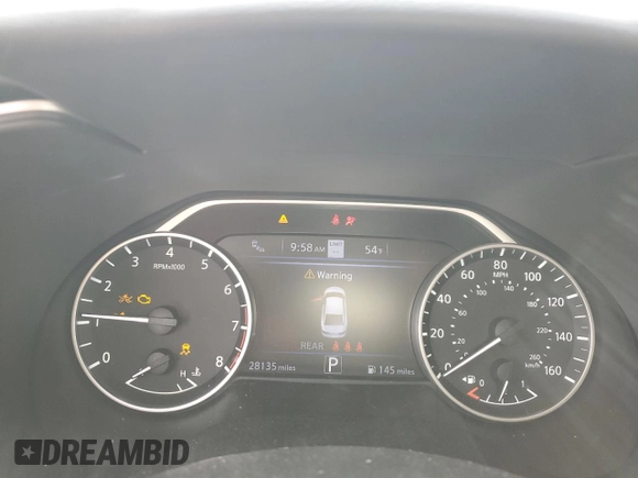 2023 Nissan Maxima Platinum with VIN 1N4AA6FV1PC507737, listed as a Copart auction lot 45712415 with 28,135 mi miles and Salvage title. Bid and sale history available at DreamBid. Image 9.