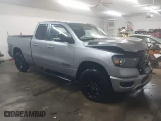 2021 Ram 1500 Big Horn with VIN 1C6SRFBT5MN741351, listed as a IAAI auction lot 41553760 with 56,996 mi miles. Bid and sale history available at carsss.com. Image 1.
