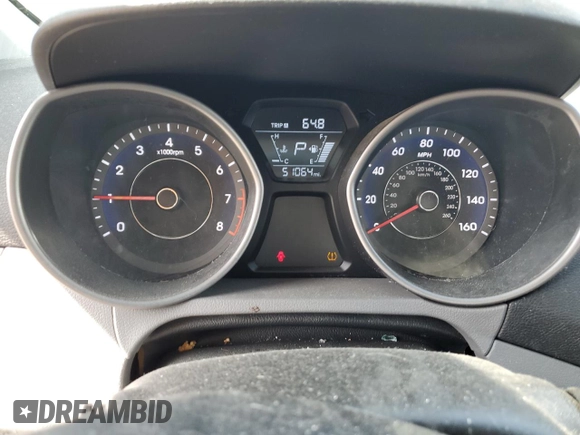 2016 Hyundai Elantra SE with VIN 5NPDH4AE1GH778977, listed as a Copart auction lot 47288054 with 51,064 mi miles and Salvage Title. Bid and sale history available at DreamBid. Image 9.