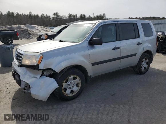 2012 Honda Pilot LX with VIN 5FNYF4H24CB082609, listed as a Copart auction lot 48785905 with 249,120 mi miles and Salvage Title. Bid and sale history available at carsss.com. Image 1.