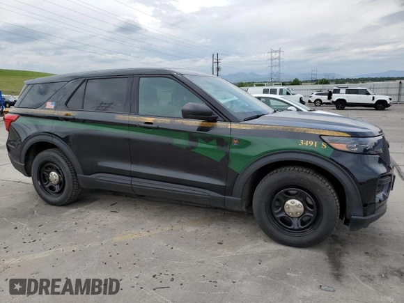 2022 Ford Explorer with VIN 1FM5K8AC6NGC24293, listed as a Copart auction lot 54847945 with 37,261 mi miles and Salvage title. Bid and sale history available at DreamBid. Image 4.