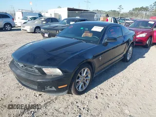 2010 Ford Mustang V6 with VIN 1ZVBP8AN0A5163231, listed as a IAAI auction lot 41876384 with 113,419 mi miles. Bid and sale history available at carsss.com. Image 2.