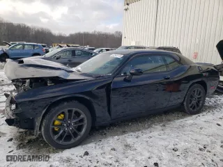 2021 Dodge Challenger GT with VIN 2C3CDZKG5MH635799, listed as a Copart auction lot 87543115 with 23,536 mi miles and Salvage Title. Bid and sale history available at carsss.com. Image 1.