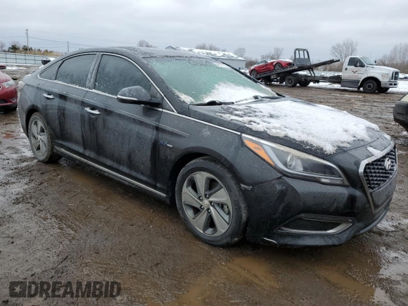 2016 Hyundai Sonata Hybrid Limited with VIN KMHE34L12GA014507, listed as a Copart auction lot 44608193 with 148,100 mi miles. Bid and sale history available at carsss.com. Image 4.