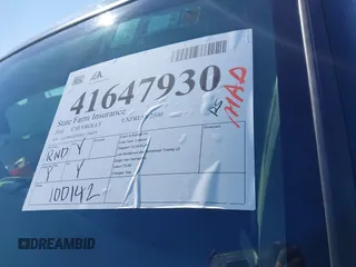 2016 Chevrolet Express Cargo Van with VIN 1GCWGAFF0G1154459, listed as a IAAI auction lot 41647930 with 100,142 mi miles. Bid and sale history available at carsss.com. Image 17.