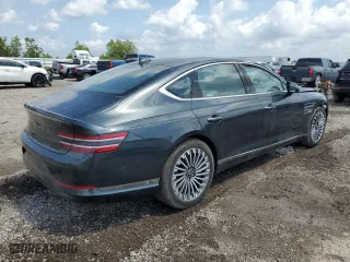 2023 Genesis Electrified G80 with VIN KMTGE4S17PU007500, listed as a Copart auction lot 53952055 with 6,226 mi miles and Clean Title. Bid and sale history available at carsss.com. Image 3.