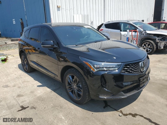 2024 Acura RDX w/A-Spec Package with VIN 5J8TC2H64RL007068, listed as a Copart auction lot 58943164 with 5,684 mi miles and Salvage Title. Bid and sale history available at carsss.com. Image 4.