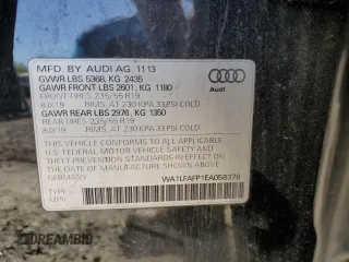 2014 Audi Q5 Premium Plus with VIN WA1LFAFP1EA058376, listed as a Copart auction lot 53875565 with 136,363 mi miles and Clean Title. Bid and sale history available at carsss.com. Image 13.